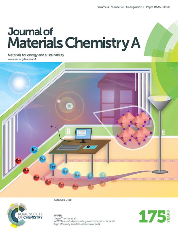 Thomas and Tetard Featured on Cover of Journal of Materials Chemistry A