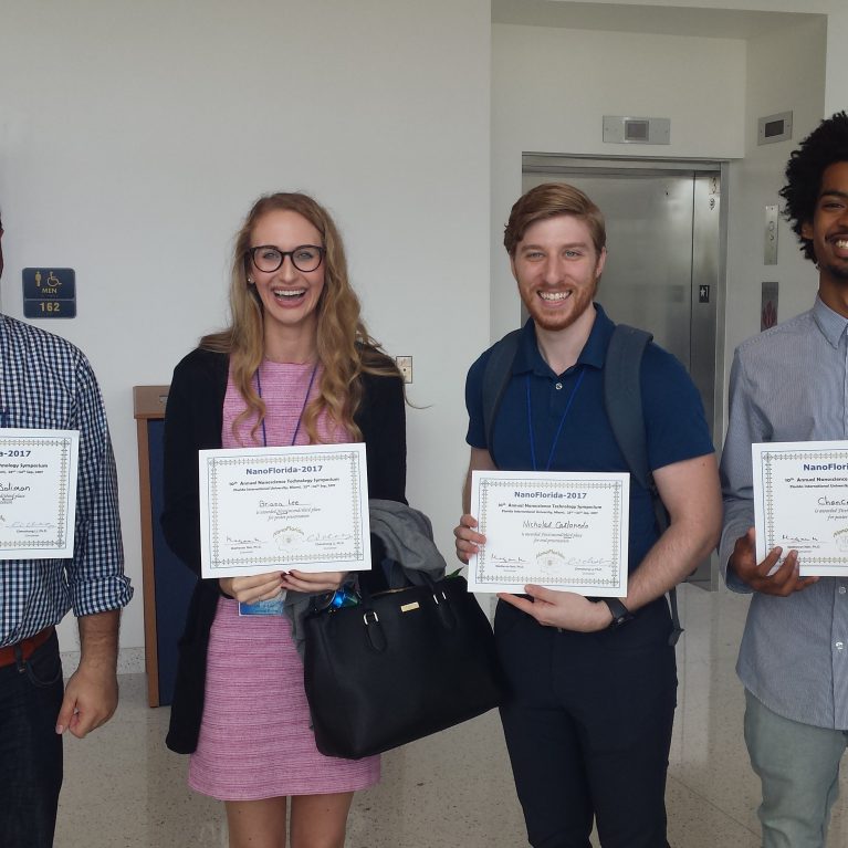 Six UCF students awarded for their presentations at NanoFlorida 2017