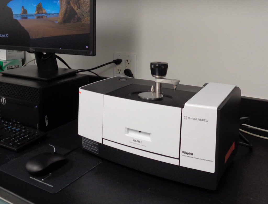 FT-IR Spectrometer – Shimadzu IRSpirit with QATR-S AT